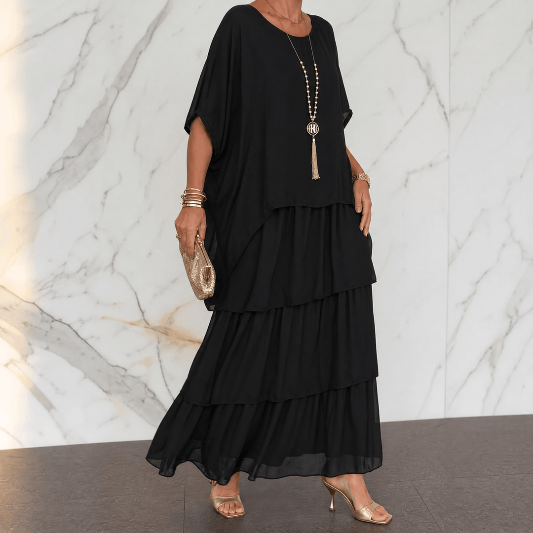 Elegant Tiered Dress for Events — View 13 | Clova