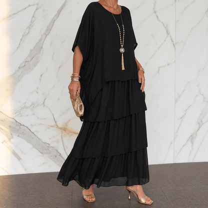 Elegant Tiered Dress for Events — View 13 | Clova