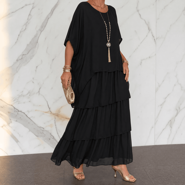 Elegant Tiered Dress for Events — View 13 | Clova