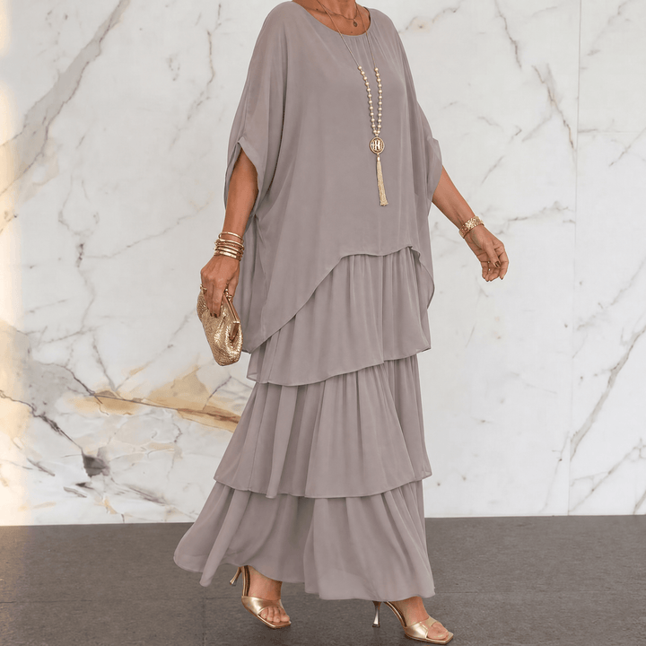 Elegant Tiered Dress for Events — View 14 | Clova