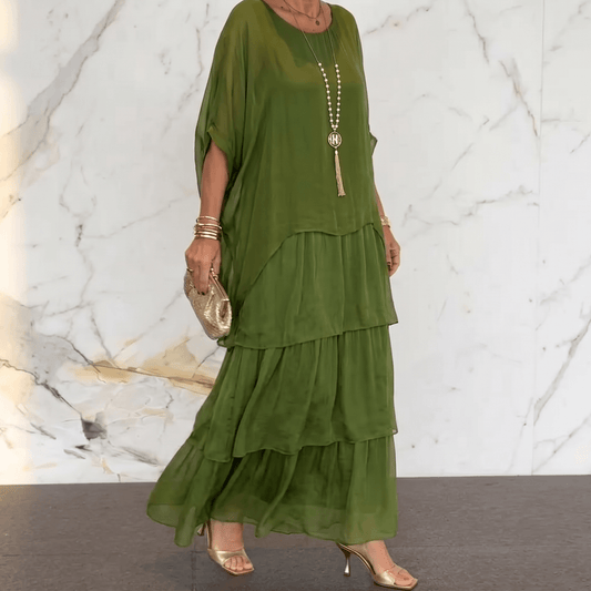 Elegant Tiered Dress for Events | Clova Women's Fashion