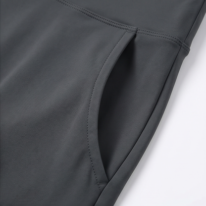 Knee-Length Skort with Built-In Shorts — View 13 | Clova