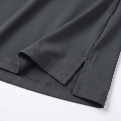 Knee-Length Skort with Built-In Shorts — View 14 | Clova