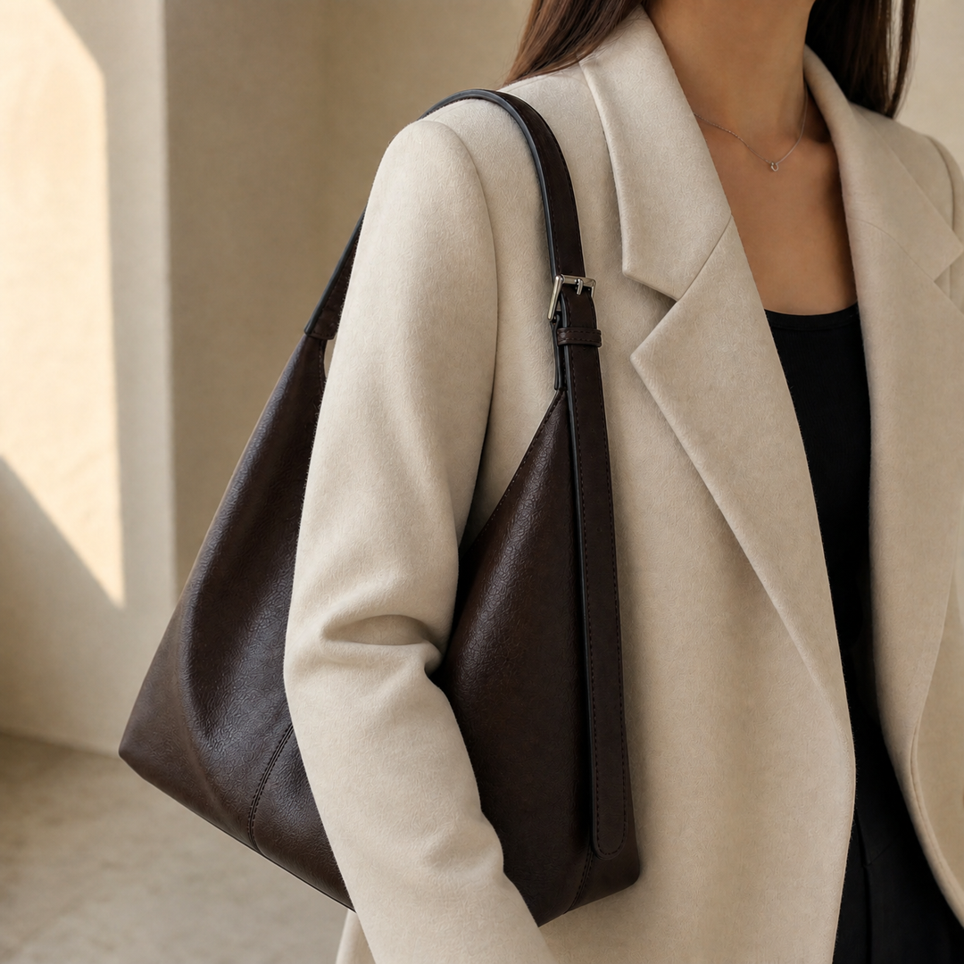 Slouchy Leather Hobo Bag for Everyday