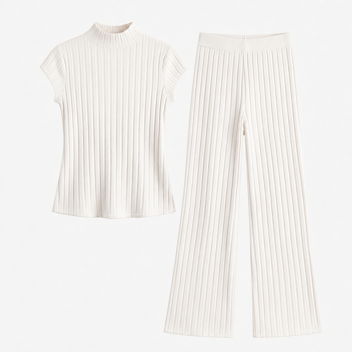 Ribbed Knit Two-Piece Set — View 14 | Clova