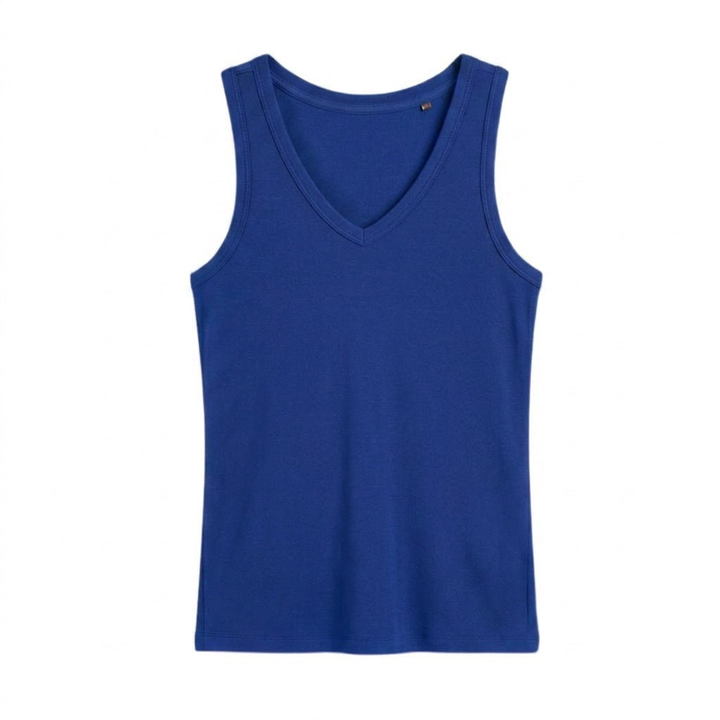 Ribbed V-Neck Tank — View 20 | Clova