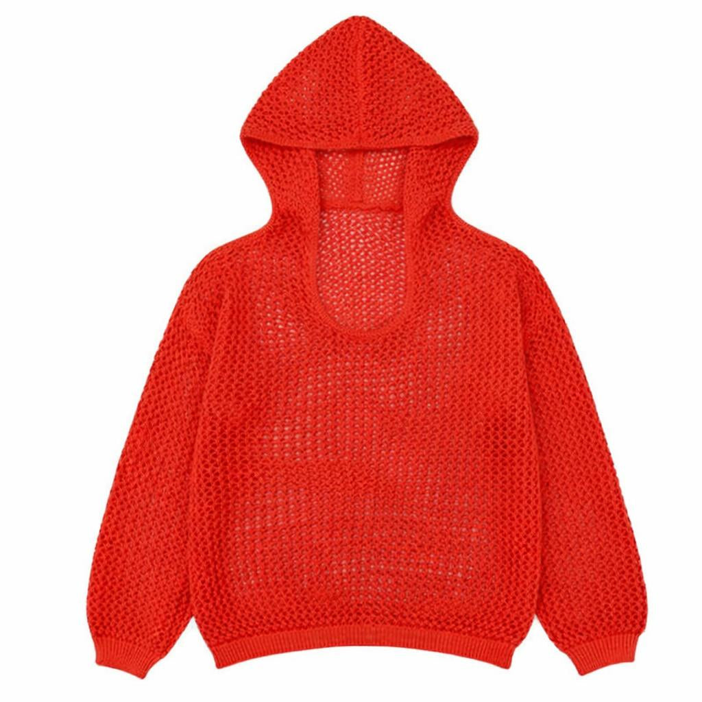 Knit Hooded Pullover for Easy Layering — View 14 | Clova