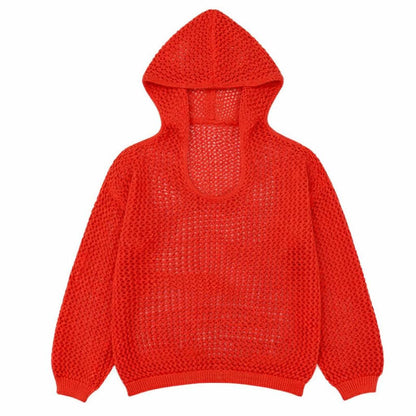 Knit Hooded Pullover for Easy Layering — View 14 | Clova