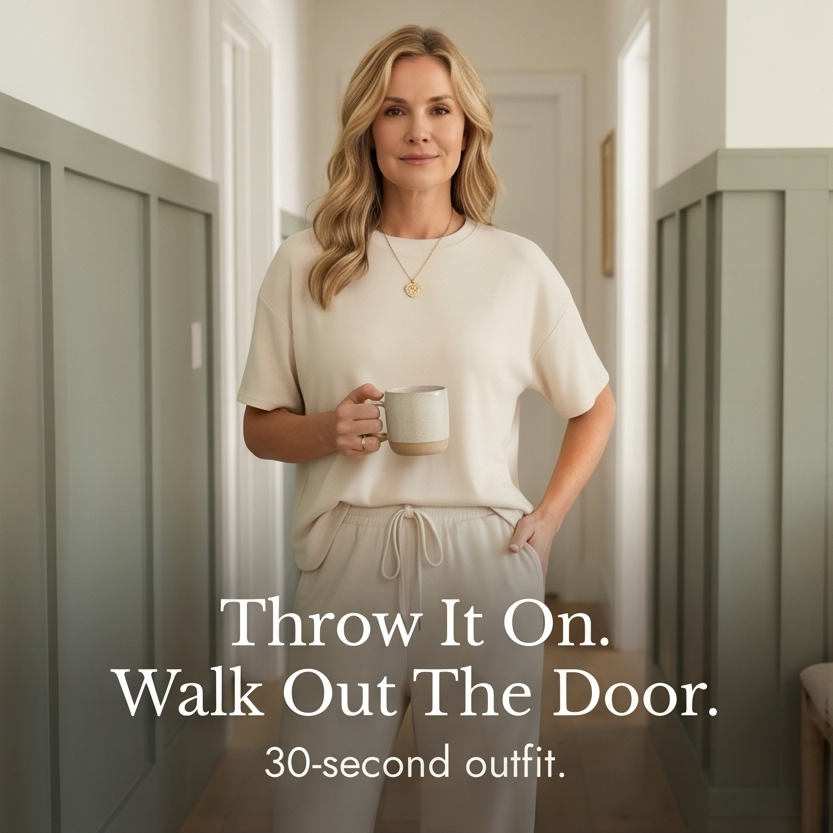 Soft Two-Piece Lounge Set — View 7 | Clova