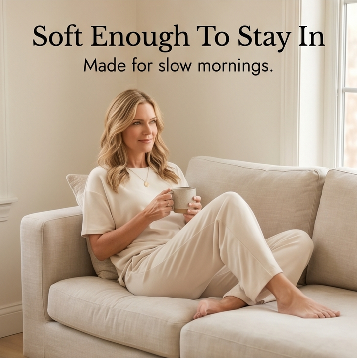Soft Two-Piece Lounge Set — View 9 | Clova