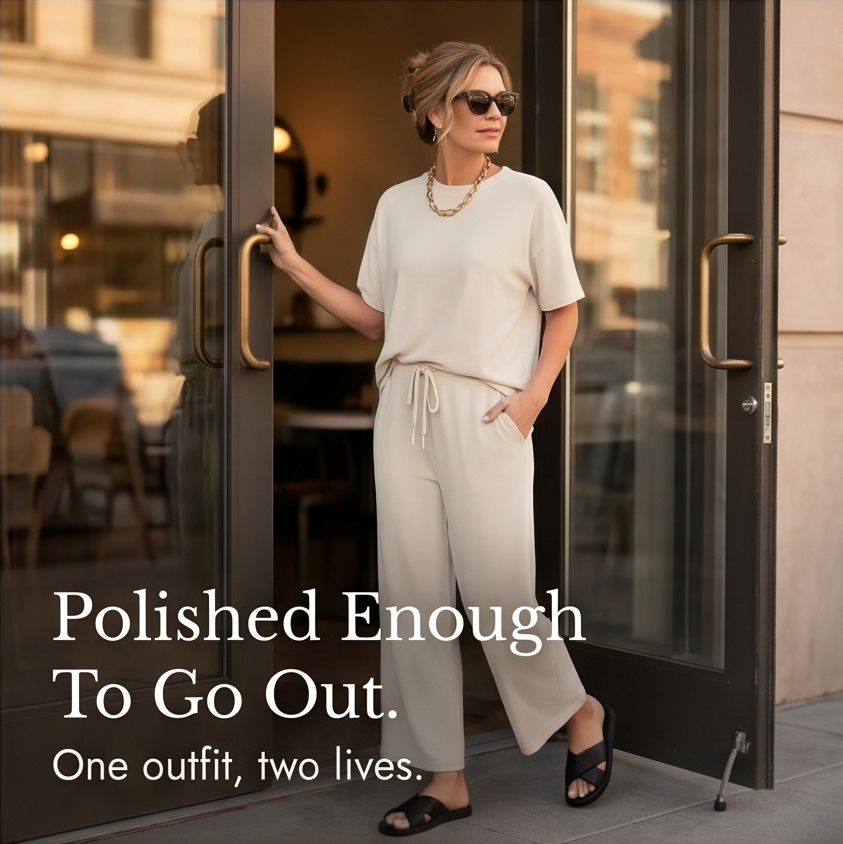 Soft Two-Piece Lounge Set — View 10 | Clova
