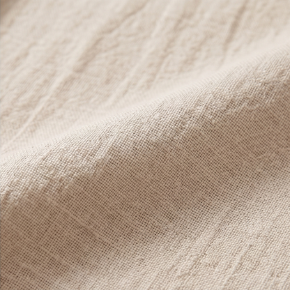 Flowy V-Neck Midi Dress with Wooden Buttons — View 7 | Clova