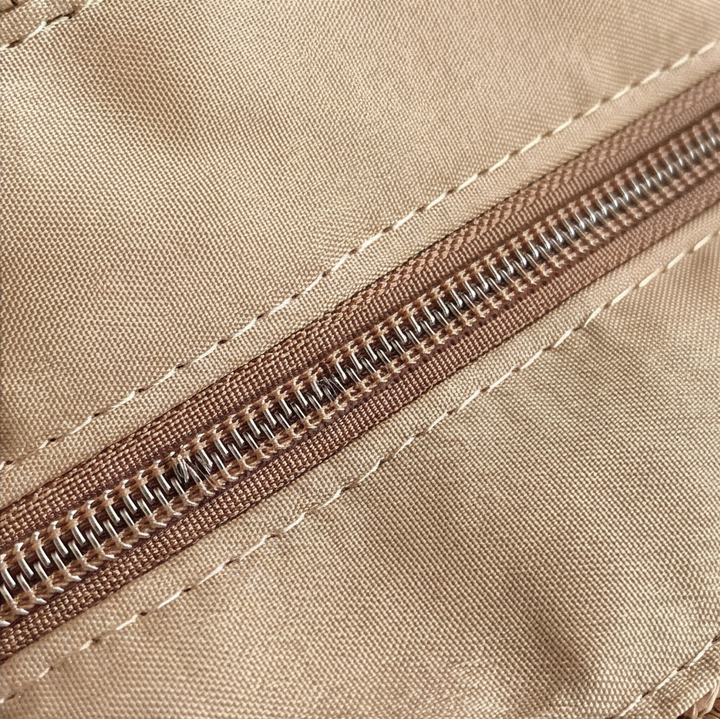 Handwoven Straw Tote with Zip Lining