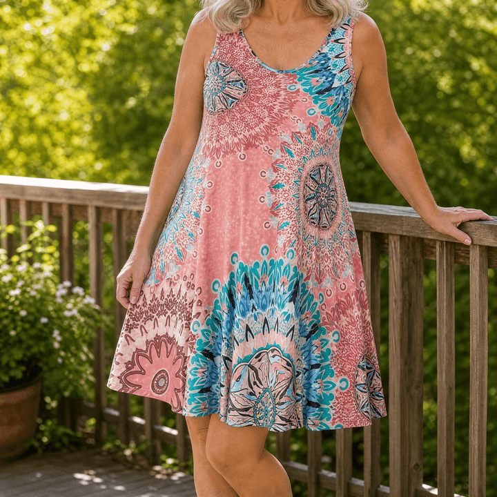 Flowy A-Line Sundress — View 11 | Clova