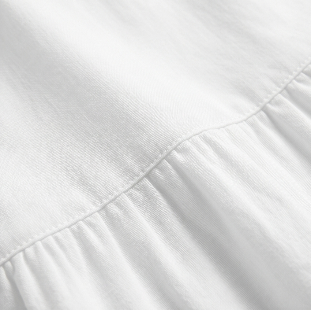 Breezy V-Neck Cotton Dress — View 8 | Clova