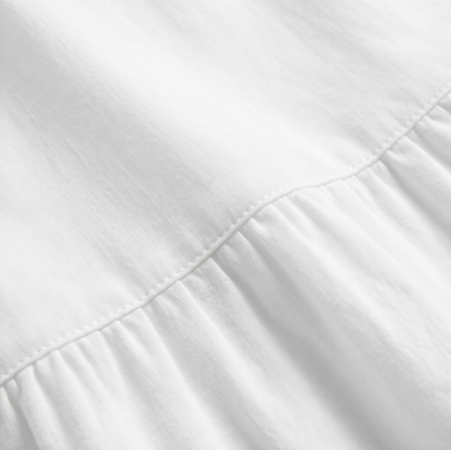 Breezy V-Neck Cotton Dress — View 8 | Clova