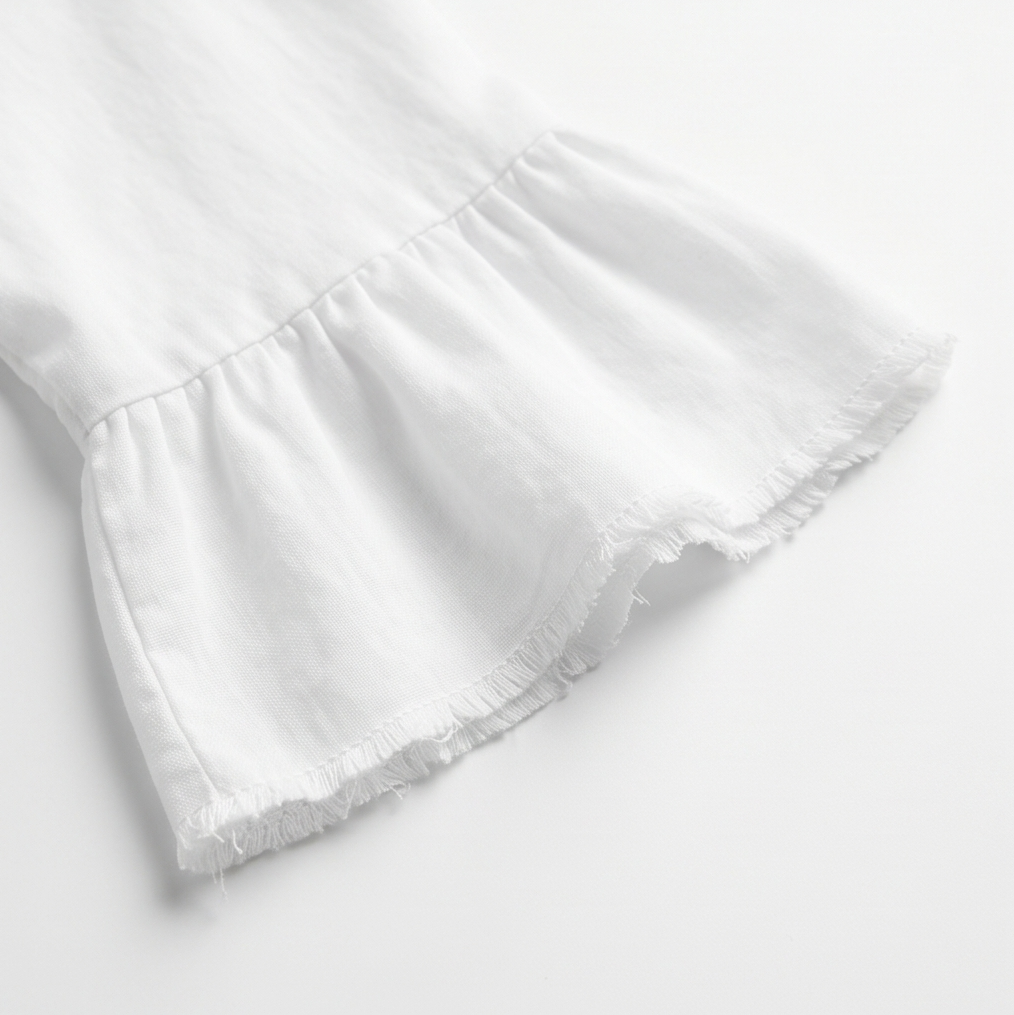 Breezy V-Neck Cotton Dress — View 9 | Clova