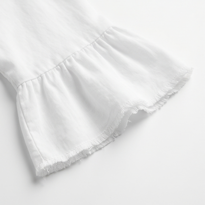 Breezy V-Neck Cotton Dress — View 9 | Clova