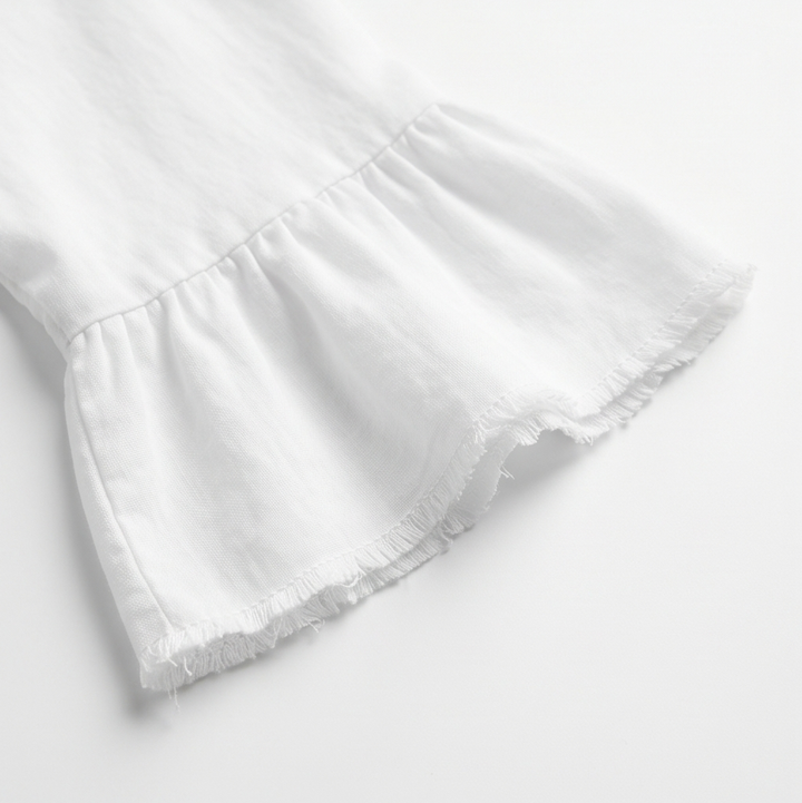 Breezy V-Neck Cotton Dress — View 9 | Clova