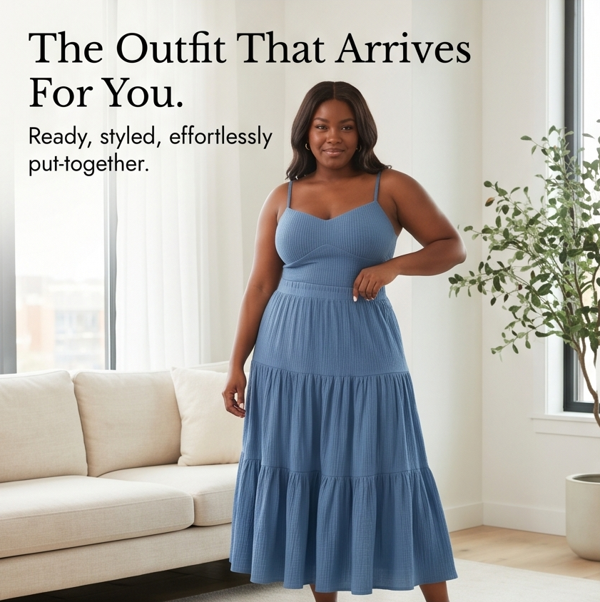 Solavie Tiered Maxi Skirt & Cami Matching Set — View 8 | Clova