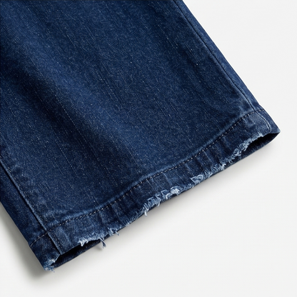 Patch-Pocket Wide-Leg Jeans — View 10 | Clova