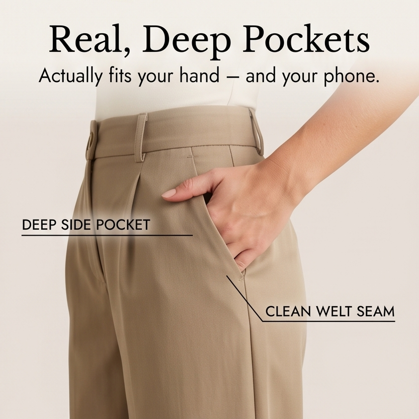 High-Waist Wide-Leg Trousers for Effortless Polish — View 7 | Clova