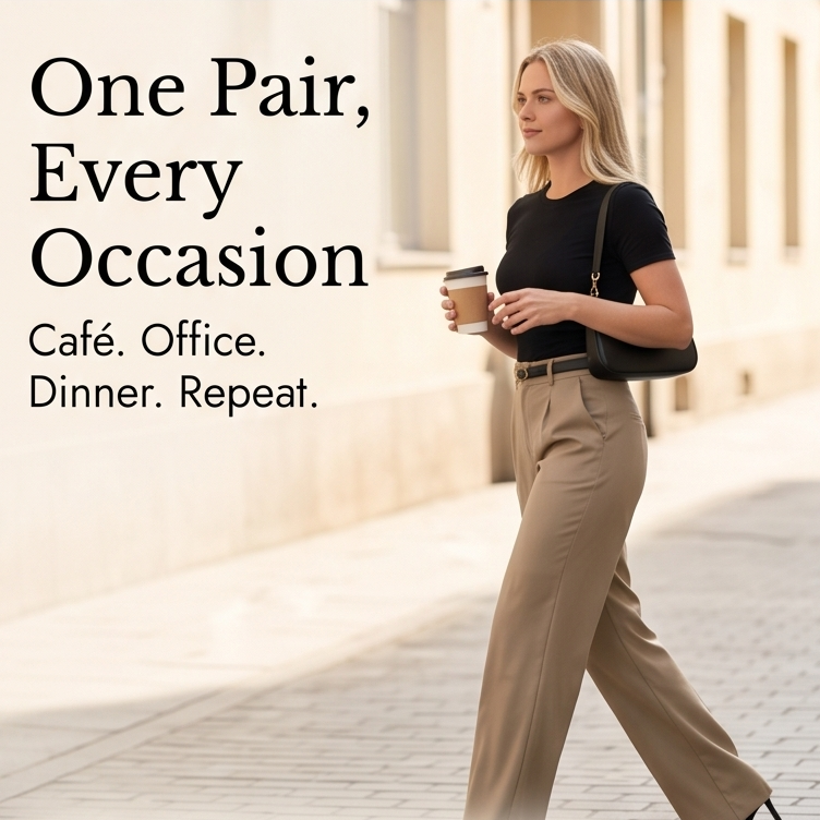 High-Waist Wide-Leg Trousers for Effortless Polish — View 10 | Clova