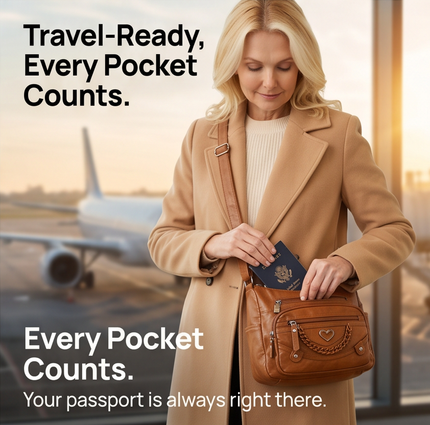 Multi-Pocket Crossbody Bag for Everyday Carry